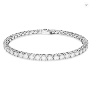 2023 02 03 20 22 54 Matrix Tennis bracelet Round cut Small White Rhodium plated Swarovski and