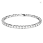 2023 02 03 20 22 54 Matrix Tennis bracelet Round cut Small White Rhodium plated Swarovski and 1 1